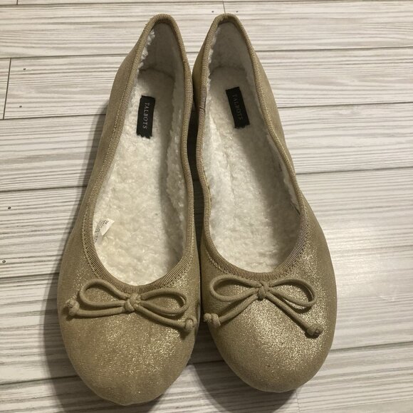 Talbots Shoes - TALBOTS COZY SUEDE BALLET SLIPPERS TANISH GOLD IN COLOR SIZE 9M